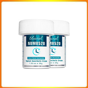 Ebanel 2-Pack 5% Lidocaine Topical Numbing Cream