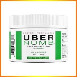 Uber 5% numbing lidocaine topical cream latest oil-free formula