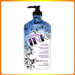 ED INK COLOR FADING PROTECTOR TATTOO CREAM AND FACE MOISTURIZER.