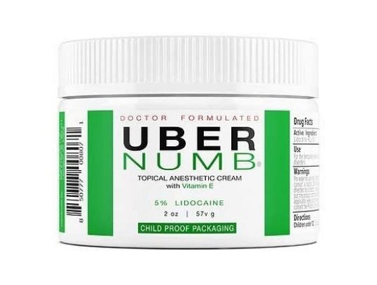 Uber Numb 5% Lidocaine Topical Numbing Cream