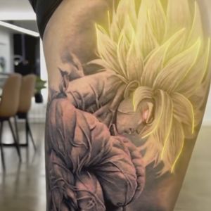 Goku modern Electric Tattoo