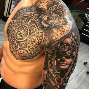 Aztec Tattoo design for men