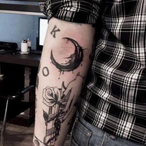 Moon Tattoo design for men