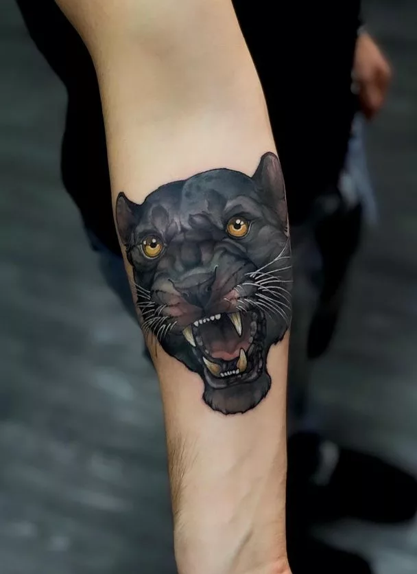 Natural Panther Tattoo