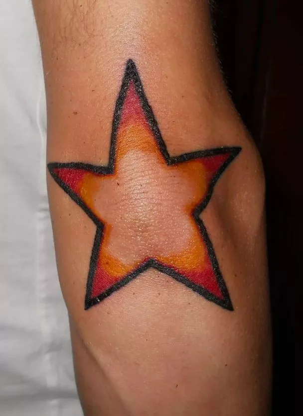 Star Elbow Tattoos