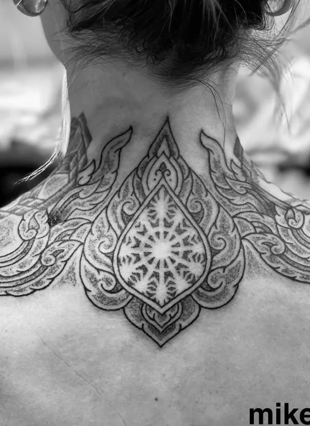 Traditional Neck Tattoos