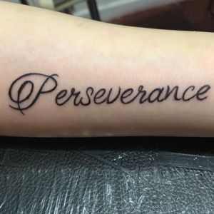 hand perseverance tattoo