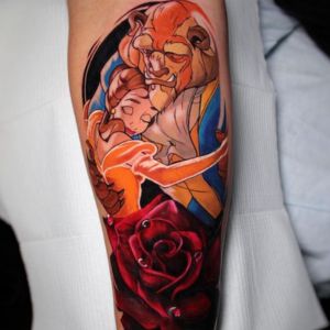 best beauty and the beast tattoo