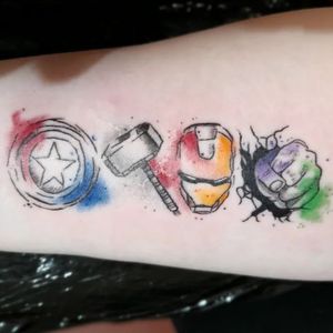 avengers tattoo logo