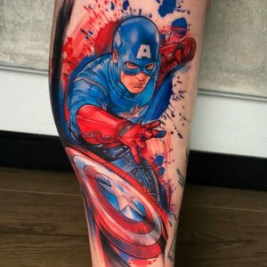 best captain America tattoo