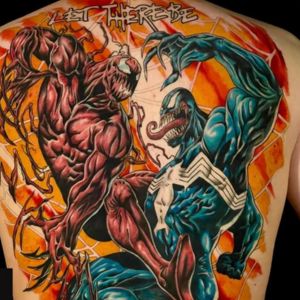 carnage and venom tattoo