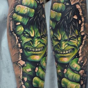 incredible hulk tattoo