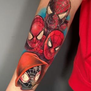 multiverse spiderman tattoo