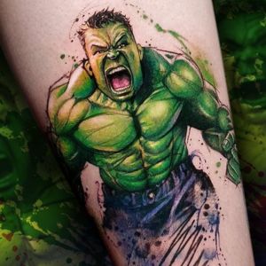 raging hulk tattoo