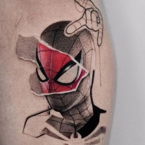 real spiderman tattoo