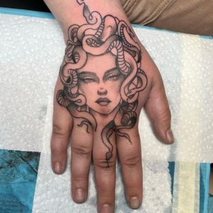 Medusa sketch tattoo