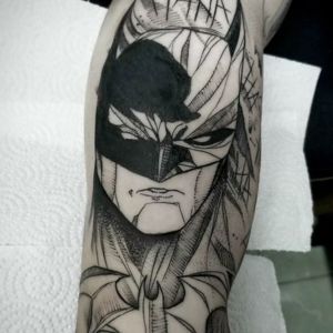abstract batman tattoo