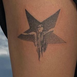 abstract star tattoo