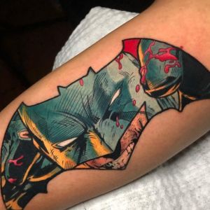batarang batman tattoo