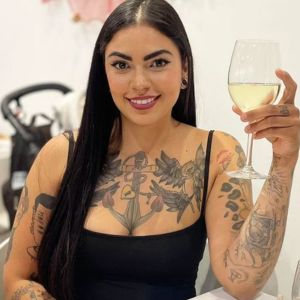 beautiful model with tattoos