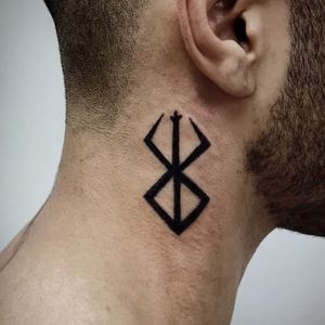 brand of sacrifice neck tattoo