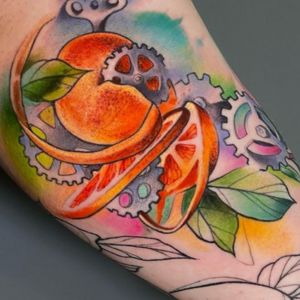color fruit tattoo