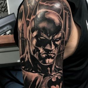 comic batman tattoo