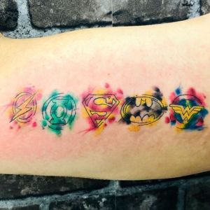 justice league tattoo symbol