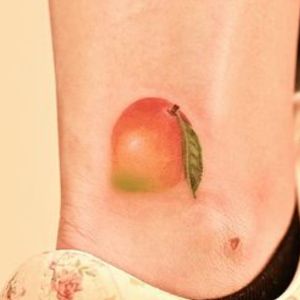 simple mango tattoo 