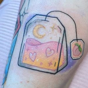 peach juice tattoo