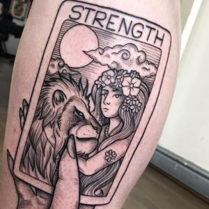 women Strength tattoo aesthetic