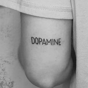 dopamine tattoo word text