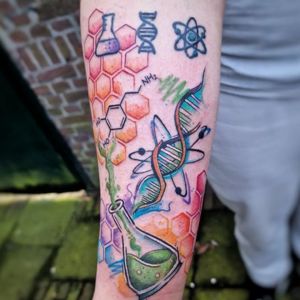 scientific dopamine tattoo color