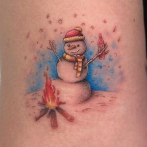 Snowman Christmas Tattoo