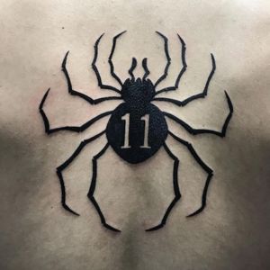 11 Spider tattoo