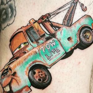 Disney Mater tow truck tattoo
