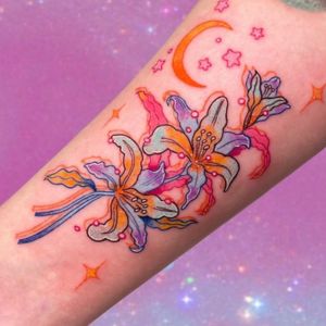 Floral Colorful Tattoos