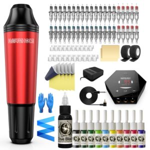 Wormhole Red TK108 Tattoo Pen Kit for Beginners 