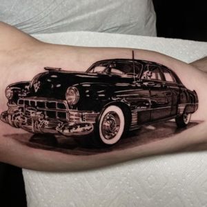 1949 Cadillac Classic car tattoo
