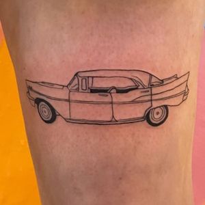 1957 Chevy Classic car tattoo