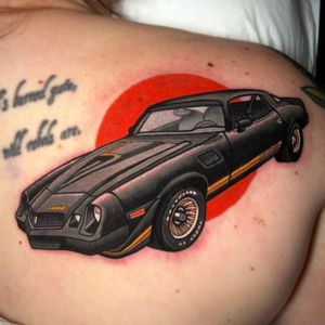 Camaro Racing car tattoo
