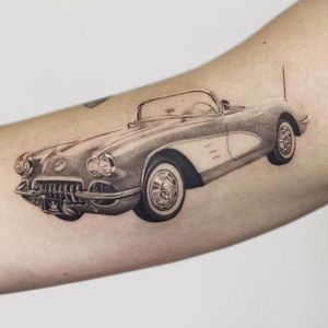 Corvette 1959 Classic car tattoo ideas