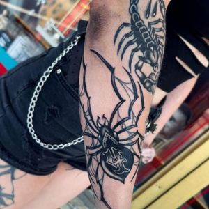 Elbow Phantom Troupe Spider Tattoo