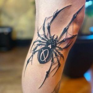 Leg Phantom Troupe Spider Tattoo