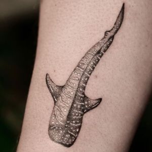 simple whale shark tattoo